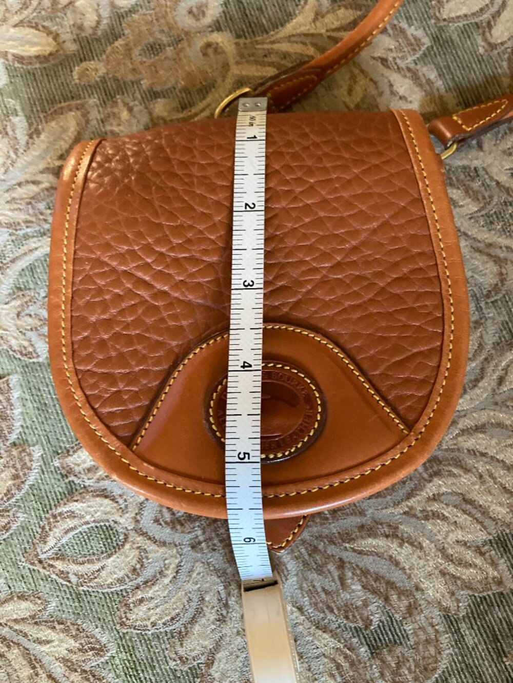 Authentic Rare Vintage Dooney & Bourke AWL Mini Saddle Crossbody Bag - Picture 10 of 11